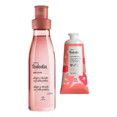 kit tododia frutos rojos Body Splash + Crema manos