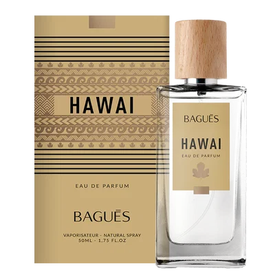 Perfume Masculino Bagués Hawai 50ml Ambar Fougère JS