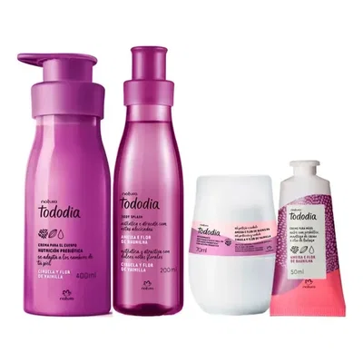 Kit Tododia Dulce Ciruela Flor De Vainilla X4 Natura