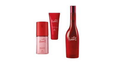kit humor primeiro edt 75ml + crema de manos + deo corporal