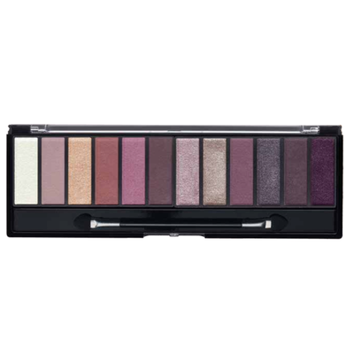 paleta de sombras love pink 12 tonos perlados y mate