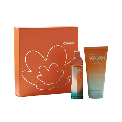 kit regalo femenino kaiak vital EDT+crema hidratante natura  