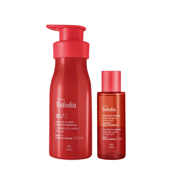 Kit Tododia Frutilla y Vainilla Dorada Hidratante + Oleo Natura 