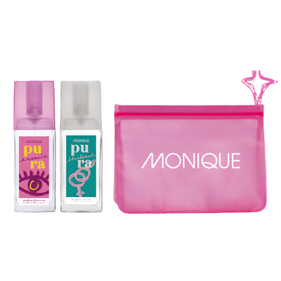 kit de perfume pura esencia+ pura identidad+ neceser 