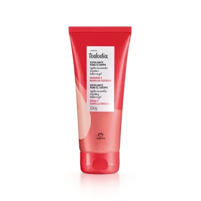 Exfoliante Corp Frutilla y Vainilla Dorada Tododia Natura 