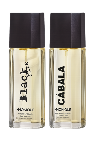 Perfume Masculino Black Fire 50ml+ Cábala 50ml Monique Js