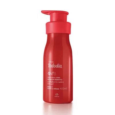 crema hidratante frutilla y vainilla dorada tododia 