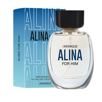 Perfume Masculino Monique Alina For Him de 50ml Amaderada Js