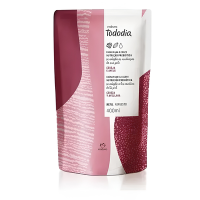 Repuesto Crema Hidratante Corporal Cereza y Avellana Natura Tododia