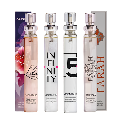 Extractos femeninos unisex 15ml c/u lola+infinity+N5+Farah