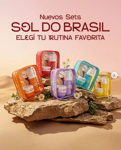 Set Sol Do Brasil Body Splash + Crema + Necessaere Millanel