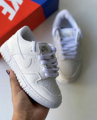 NIKE DUNK SB WHITE - INFANTIL