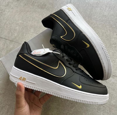 NIKE AIR FORCE BLACK/GOLD