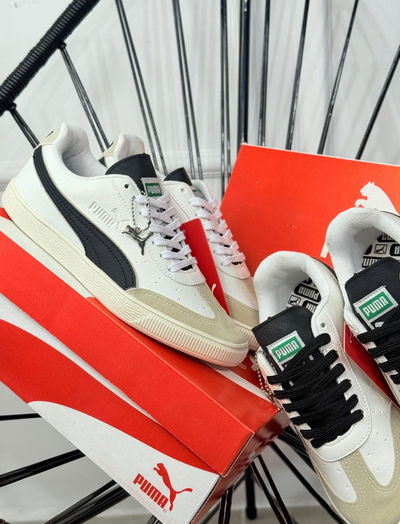 PUMA SUEDE BLANCO Y NEGRO
