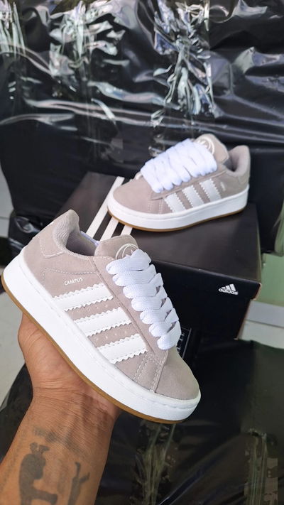 ADIDAS CAMPUS KIDS GRISES
