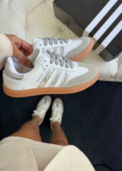 ADIDAS SAMBA SILVER