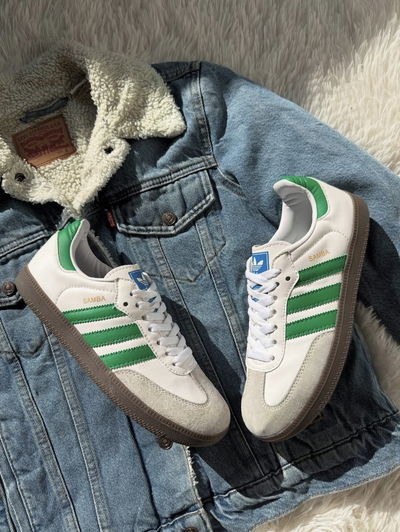 ADIDAS SAMBA WHITE & GREEN
