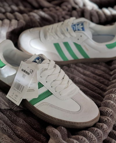 ADIDAS SAMBA WHITE & GREEN