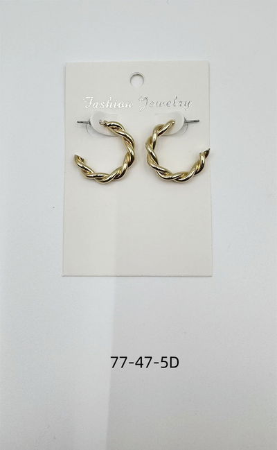 AROS ARGOLLA DORADOS 2,5 CM X PAR