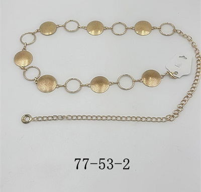 CINTO CADENA DE METAL DORADO X UNIDAD