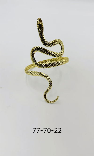 BRAZALETE DE METAL DORADO X UNIDAD