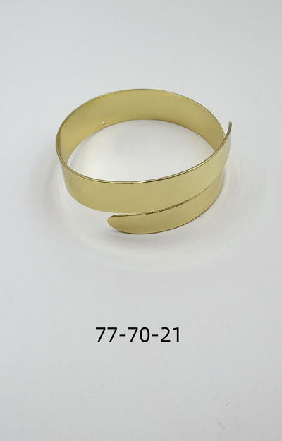 BRAZALETE DE METAL DORADO X UNIDAD