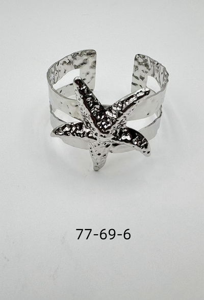 PULSERA DE METAL PLATEADO X UNIDAD