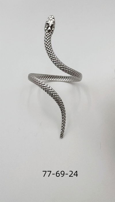 PULSERA DE METAL PLATEADO X UNIDAD