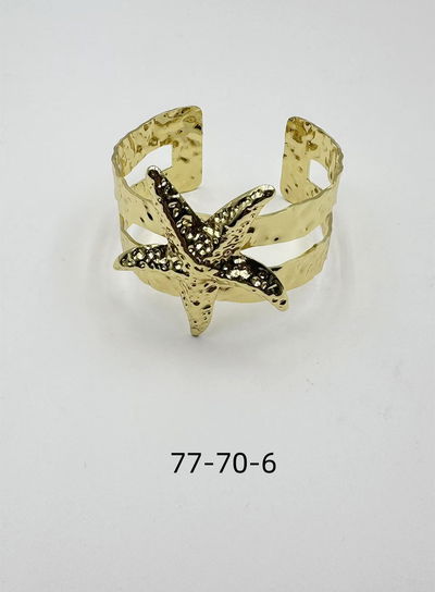 PULSERA DE METAL DORADO X UNIDAD