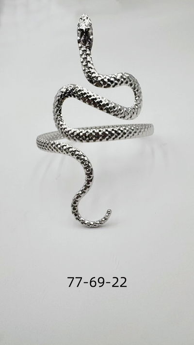 BRAZALETE DE METAL PLATEADO X UNIDAD