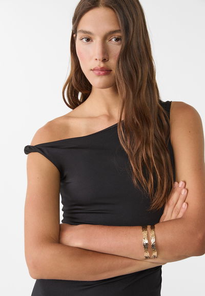 PULSERA DE METAL DORADO X UNIDAD