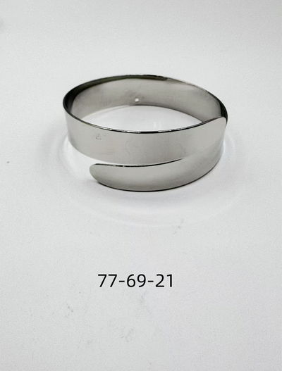 BRAZALETE DE METAL PLATEADO X UNIDAD