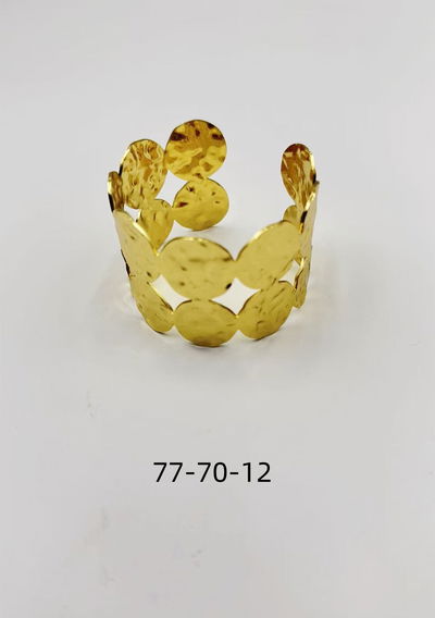 PULSERA DE METAL DORADO X UNIDAD