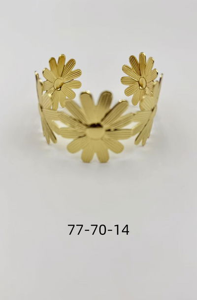 PULSERA DE METAL DORADO X UNIDAD