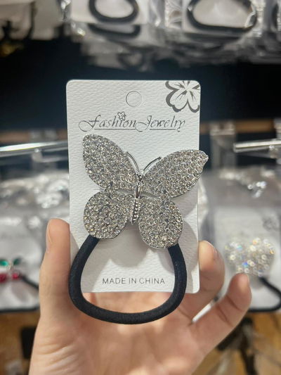 COLITA DE PELO CON APLIQUE STRASS X UNIDAD