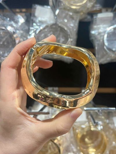 PULSERA DE METAL DORADO X UNIDAD