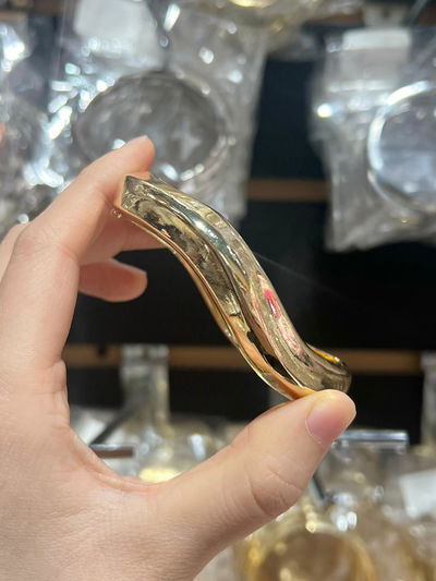 PULSERA DE METAL DORADO X UNIDAD