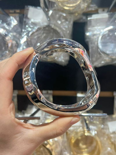 PULSERA DE METAL PLATEADO X UNIDAD