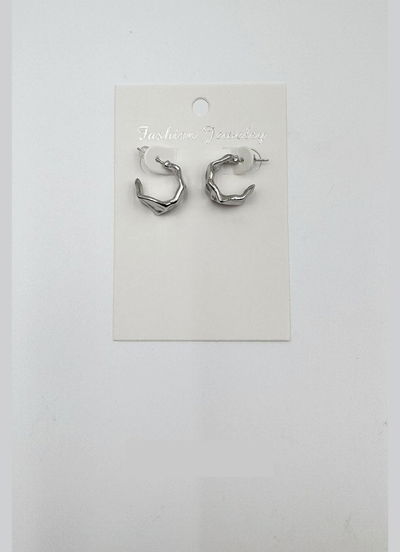 AROS PLATEADOS 2,5 CM X PAR