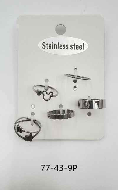 ANILLOS DE ACERO X 5 X SET