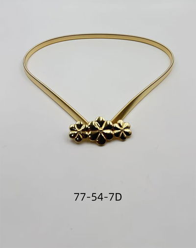 CINTO ELÁSTICO CON APLIQUE DORADO X UNIDAD