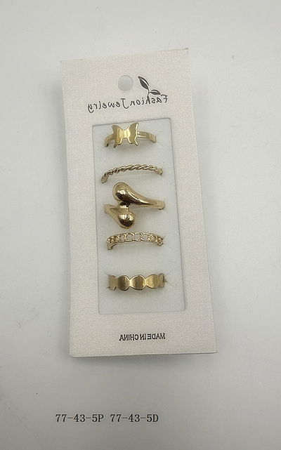 ANILLOS DORADOS X 5 X SET