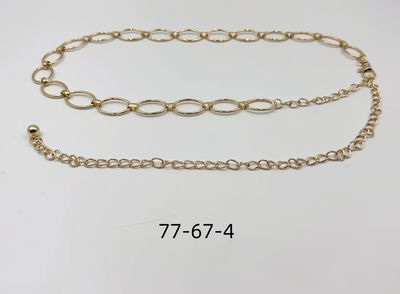 CINTO CADENA DE METAL DORADO X UNIDAD