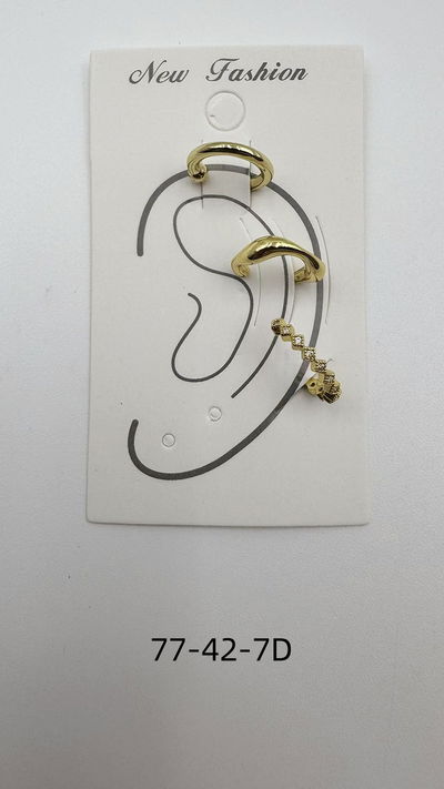 EAR CUFF DORADO X 3 X SET