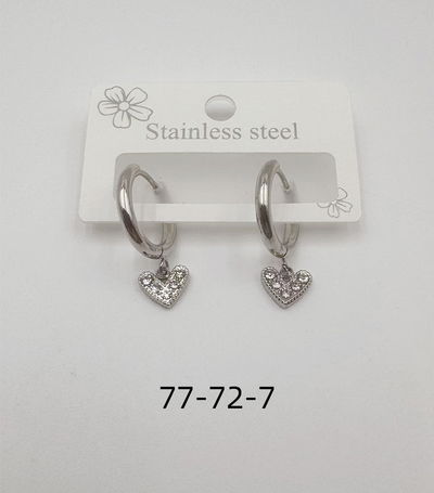 AROS DE ACERO ARGOLLA CON DIJE X PAR