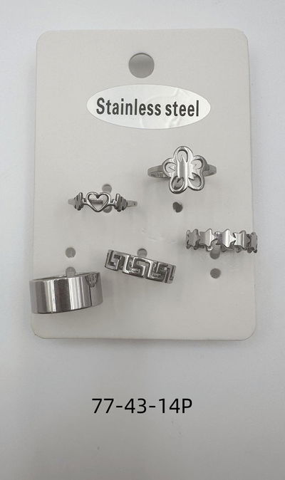 ANILLOS DE ACERO X 5 X SET