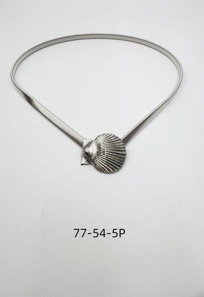 CINTO ELÁSTICO CON APLIQUE PLATEADO X UNIDAD