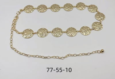 CINTO CADENA DE METAL DORADO X UNIDAD