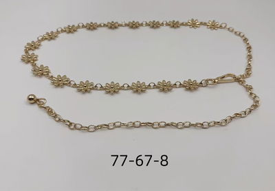 CINTO CADENA DE METAL DORADO X UNIDAD