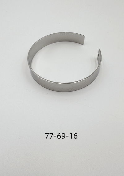 PULSERA DE METAL PLATEADO X UNIDAD